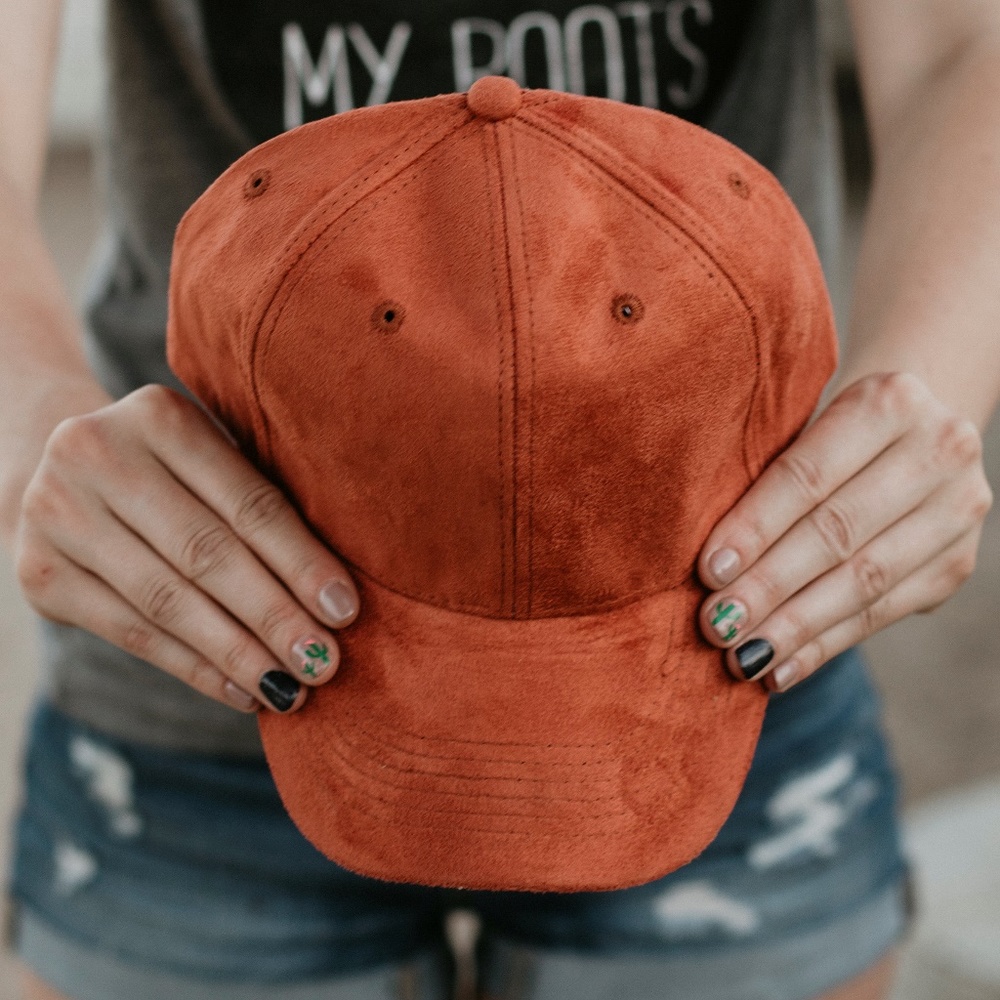 Suede Ball Cap +More Colors